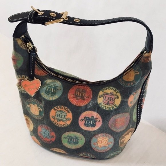 Dooney & Bourke Medallion Coated Canvas Hobo Bag - Picture 5 of 15